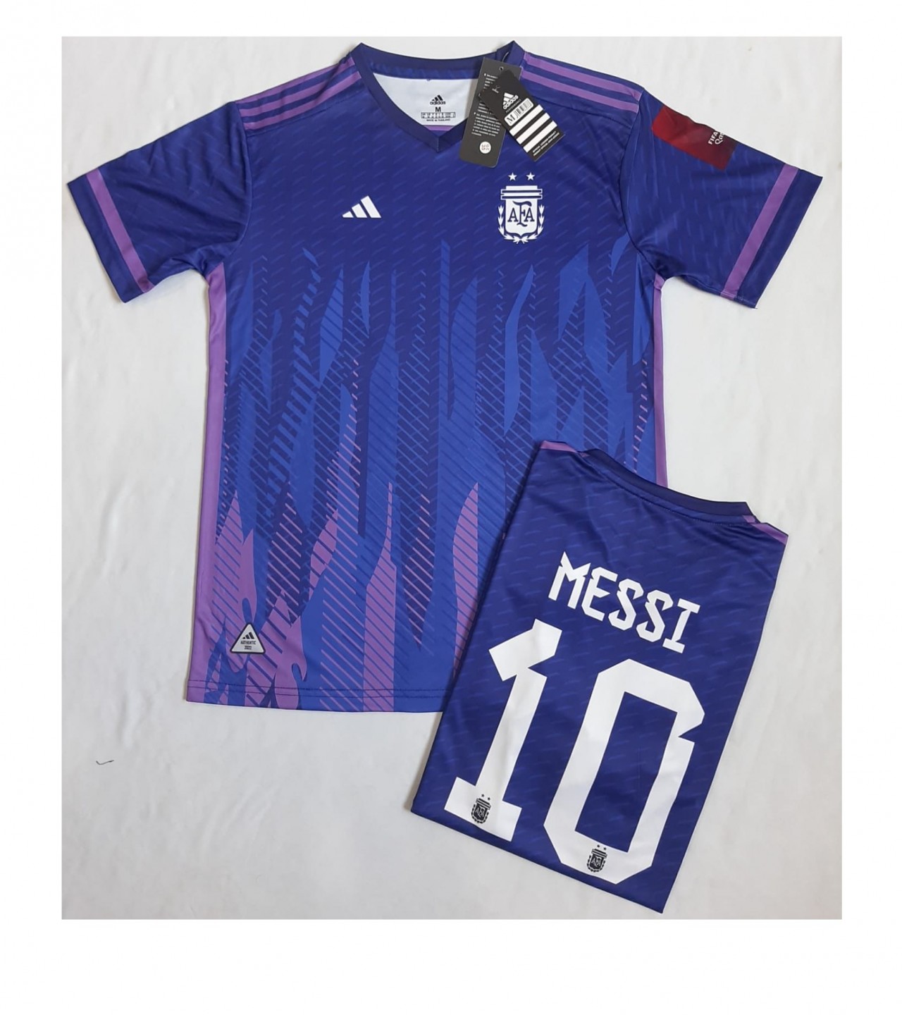 2022 adidas Lionel Messi Argentina Away Jersey - SoccerPro